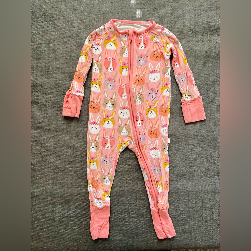 Little Sleepies Boho Bunnies Bamboo Zippy